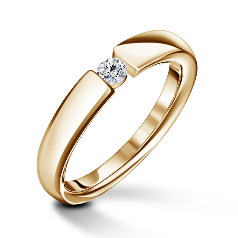 Diona | Zásnubní prsten se středovým diamantem 0.085ct