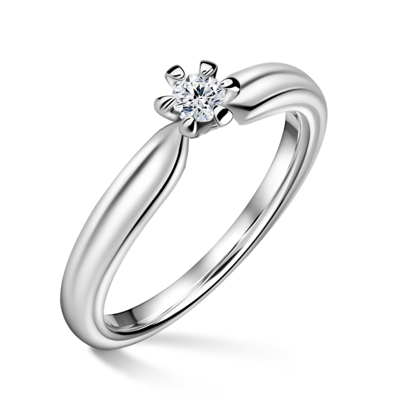 Florence | Zásnubní prsten se středovým diamantem 0.145ct