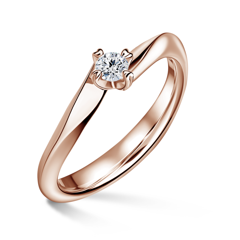 Freya | Zásnubní prsten se středovým diamantem 0.145ct
