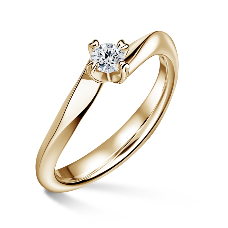 Freya | Zásnubní prsten se středovým diamantem 0.180ct