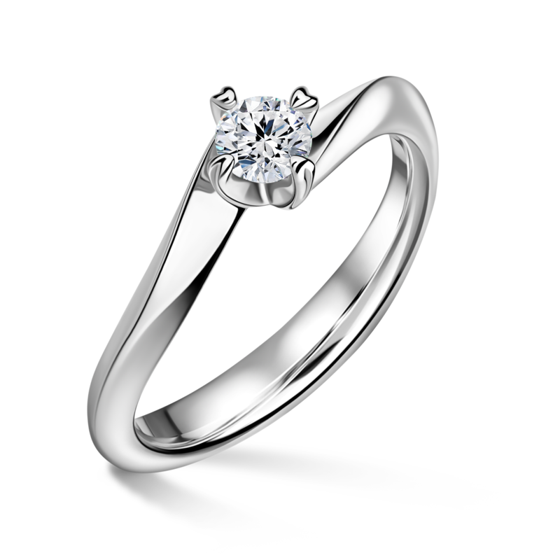 Freya | Zásnubní prsten se středovým diamantem 0.25ct
