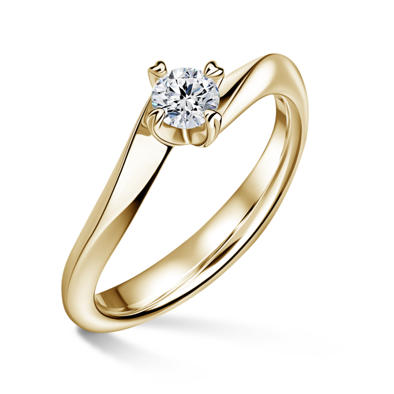 Freya | Zásnubní prsten se středovým diamantem 0.25ct