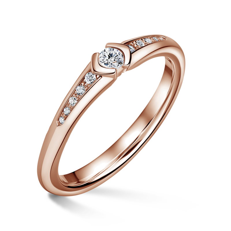 Harmonia | Zásnubní prsten se středovým kamenem 0.085ct