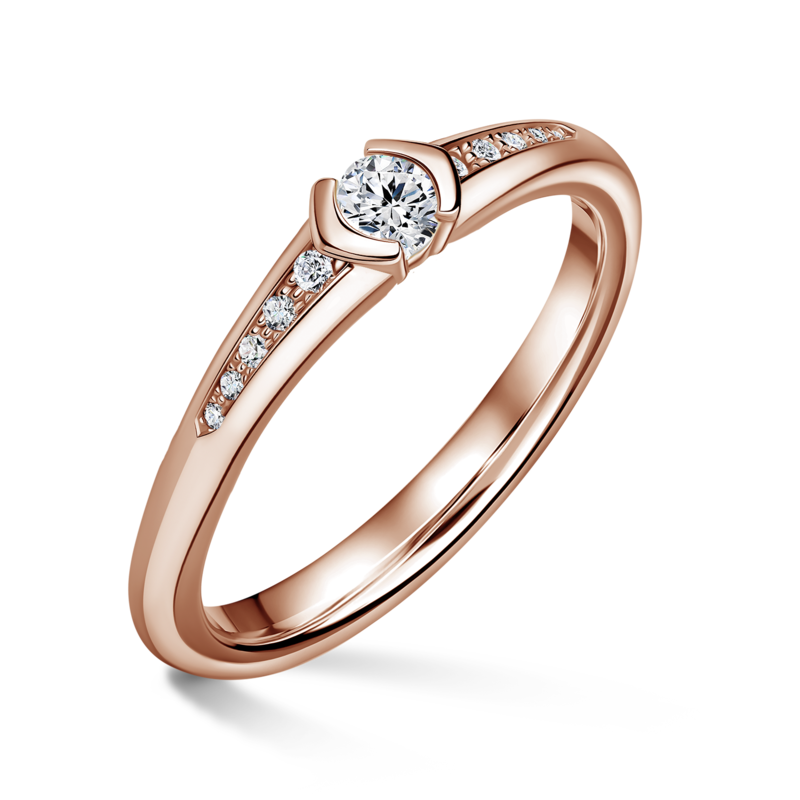 Harmonia | Zásnubní prsten se středovým kamenem 0.145ct