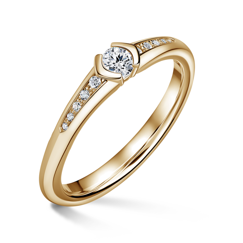 Harmonia | Zásnubní prsten se středovým kamenem 0.145ct