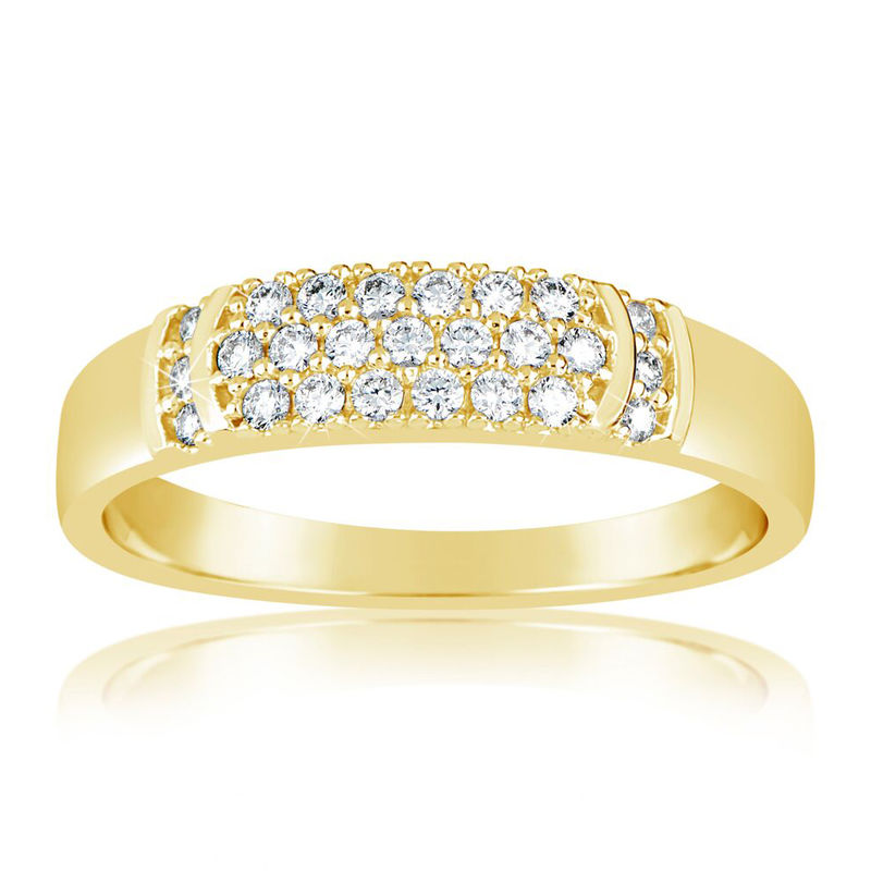 Zlatý dámský prsten DF 3192 ze žlutého zlata