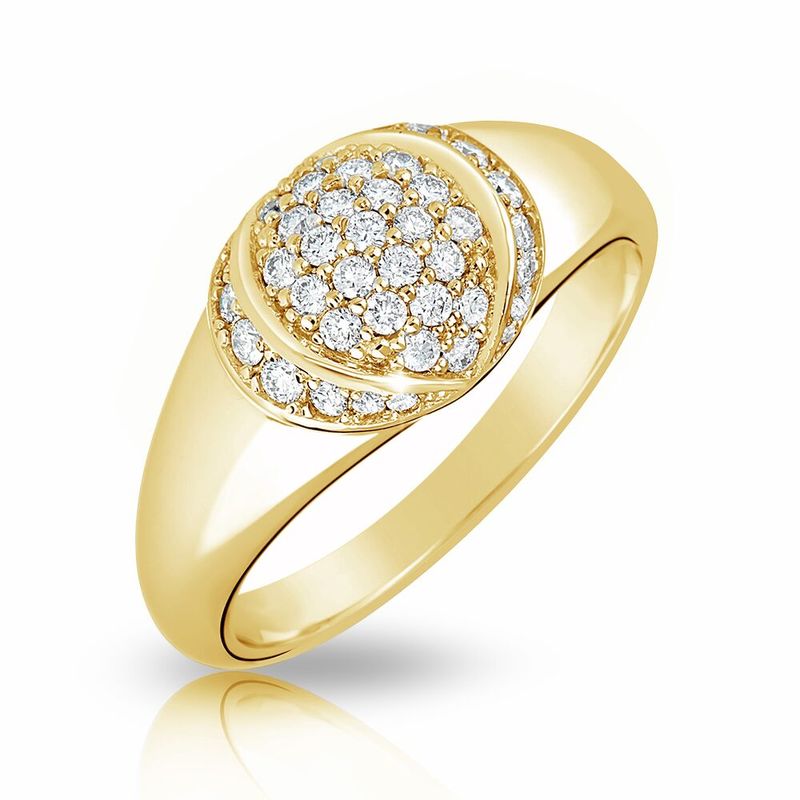 Zlatý dámský prsten DF 3193 ze žlutého zlata