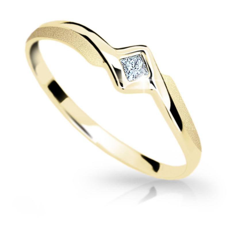 Zlatý prsten DF 1113 ze žlutého zlata