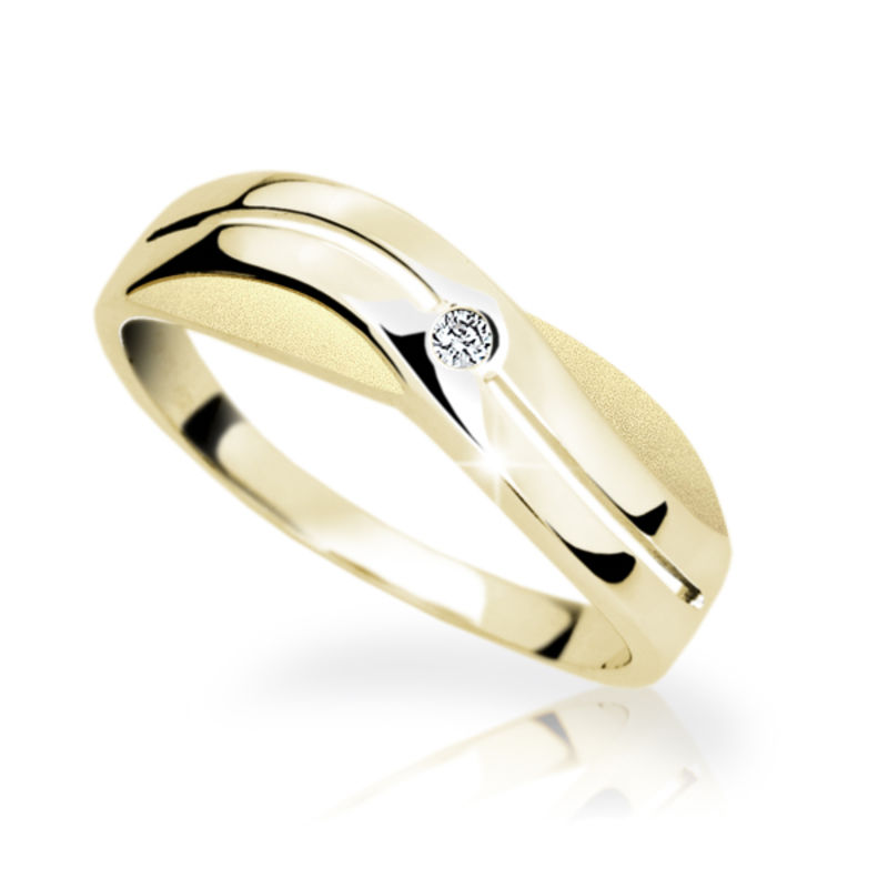 Zlatý prsten DF 1562 ze žlutého zlata