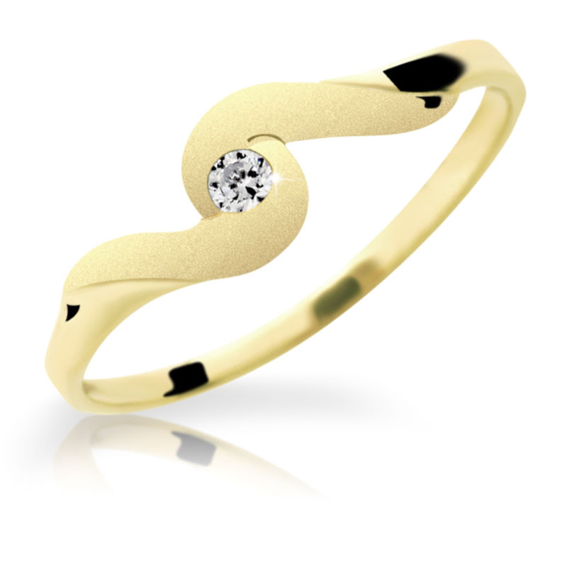 Zlatý prsten DF 1622 ze žlutého zlata