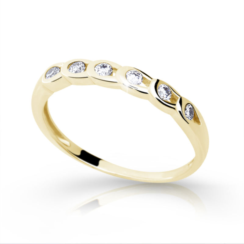 Zlatý prsten DF 1712 ze žlutého zlata