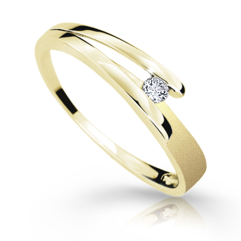Zlatý prsten DF 1716 ze žlutého zlata