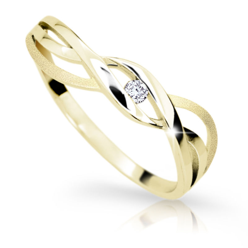 Zlatý prsten DF 1843 ze žlutého zlata