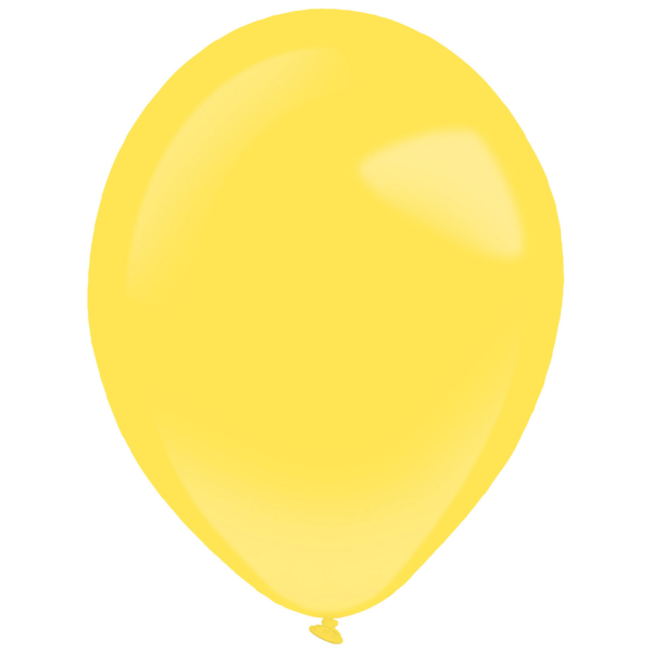 Balónky latexové dekoratérské Fashion žluté 27