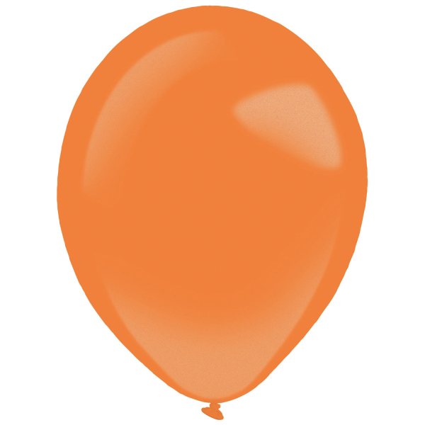 Balónky latexové dekoratérské metalické oranžové 27