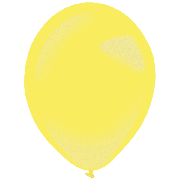 Balónky latexové dekoratérské metalické žluté 27