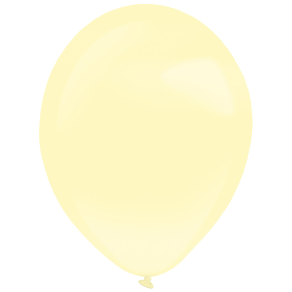 Balónky latexové dekoratérské perleťové světle žluté 27