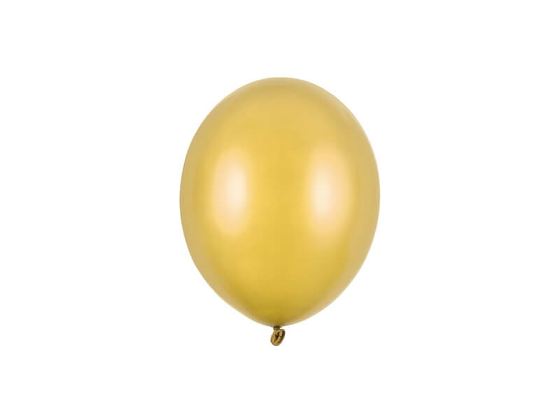 Balónky metalické zlaté 12cm 100ks