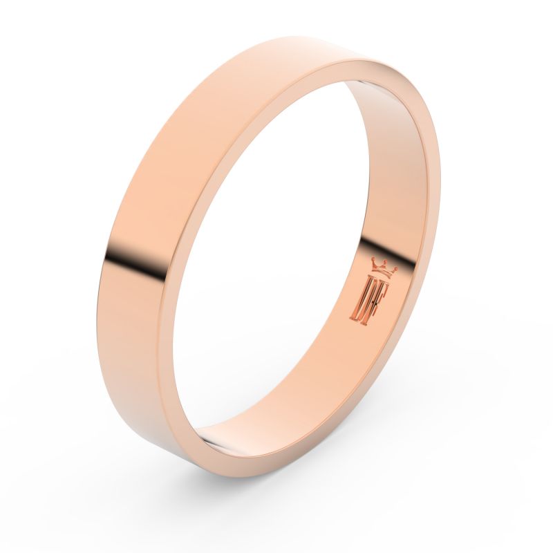 Zlatý snubní prsten FMR 1G40 z růžového zlata