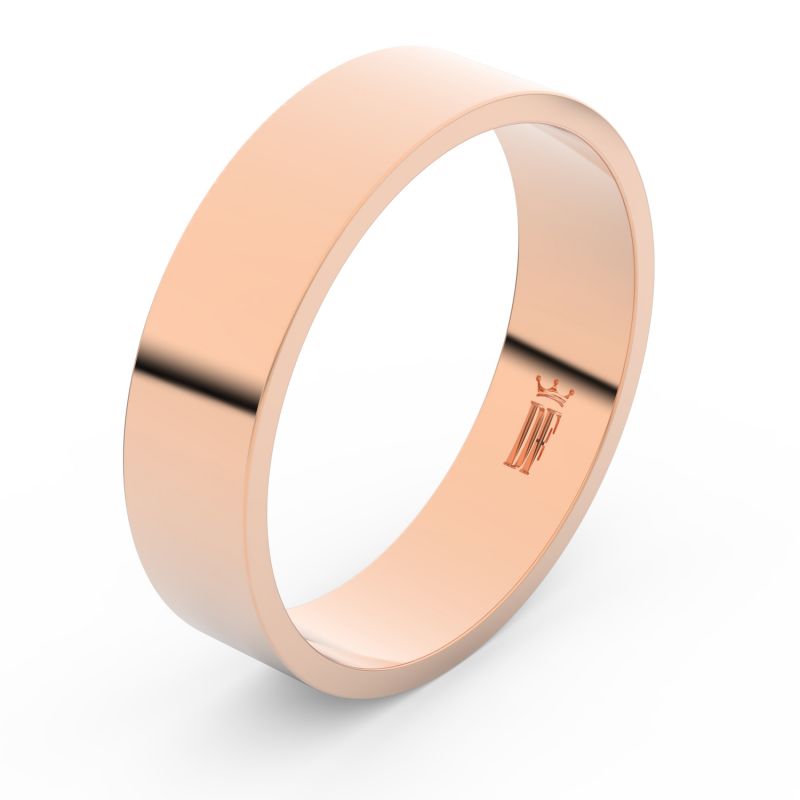 Zlatý snubní prsten FMR 1G55 z růžového zlata