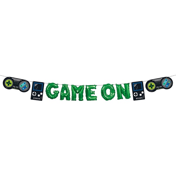 Banner s fóliovými balónky Game Party 3