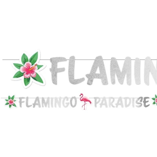 Banner Flamingo Paradise 135 cm