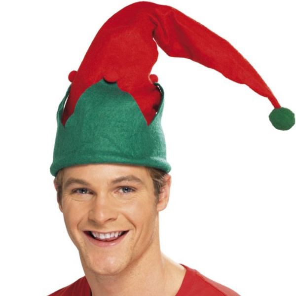 Čepice vánoční Elf červená