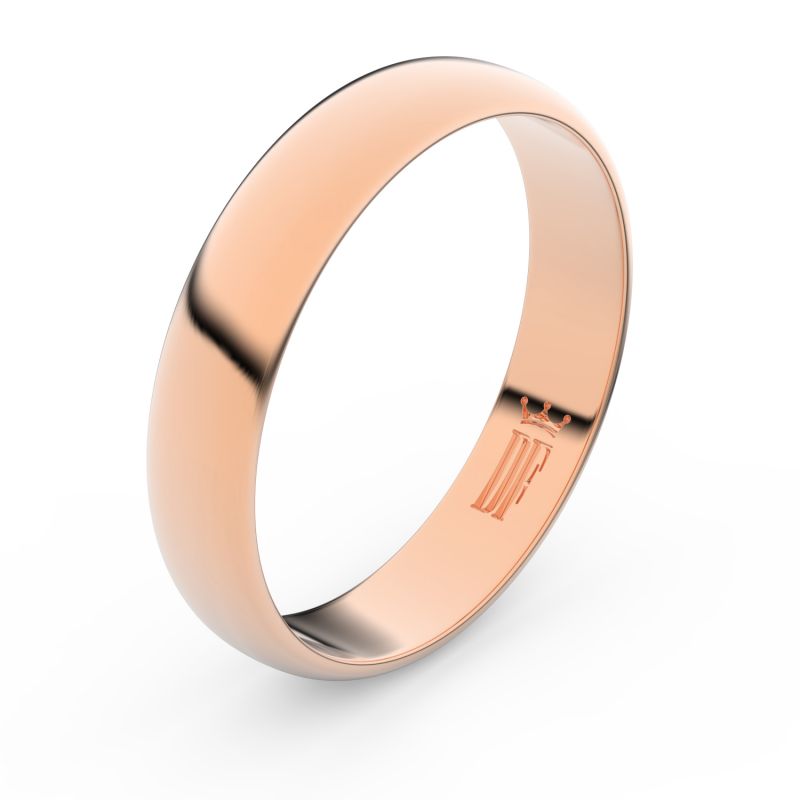 Zlatý snubní prsten FMR 2D45 z růžového zlata 46 Danfil