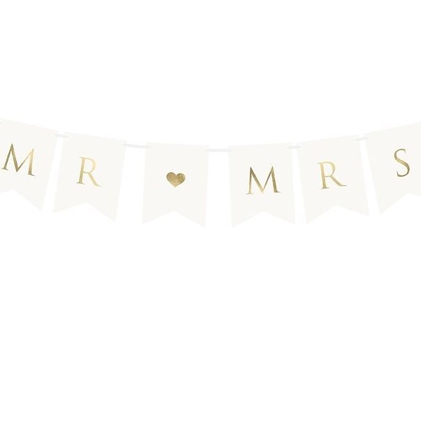 Banner Mr & Mrs 15 x 85 cm