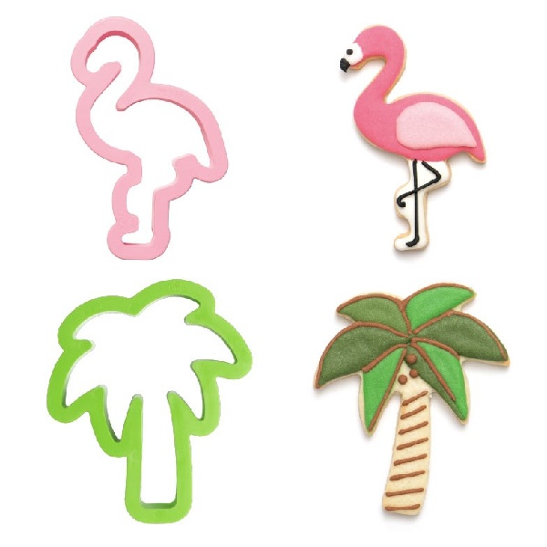 Flamingo party - Vykrajovátka plastová 2 ks