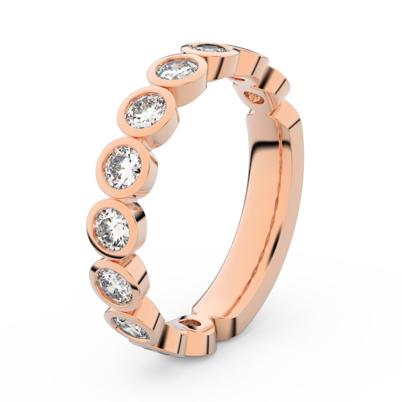 Zlatý dámský prsten DF 3901 z růžového zlata