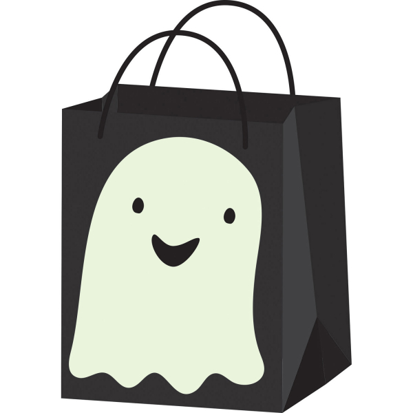 Halloween taška papírová fosforeskující Duch 15