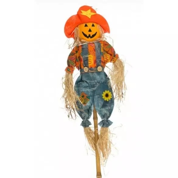 Halloween Dýně - Strašák na tyči 103 cm