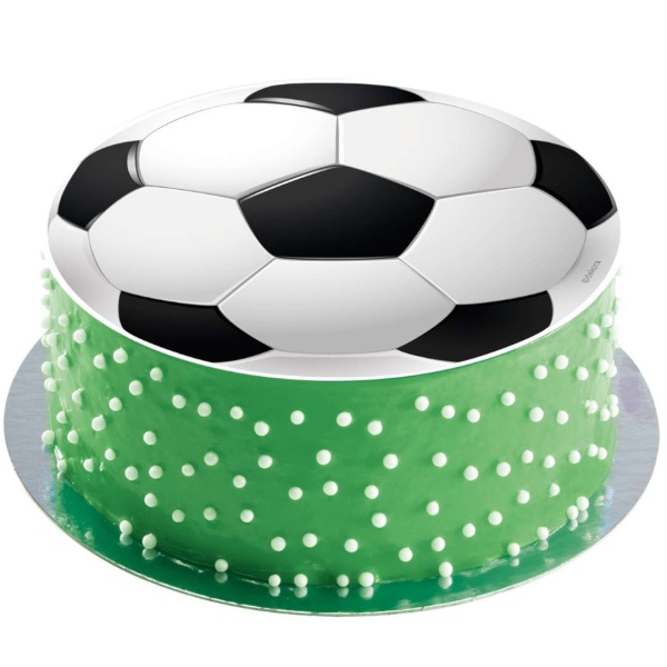 Fondánový list na dort fotbalový míč - bez cukru 15