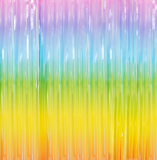 Párty opona barevná 100x200cm