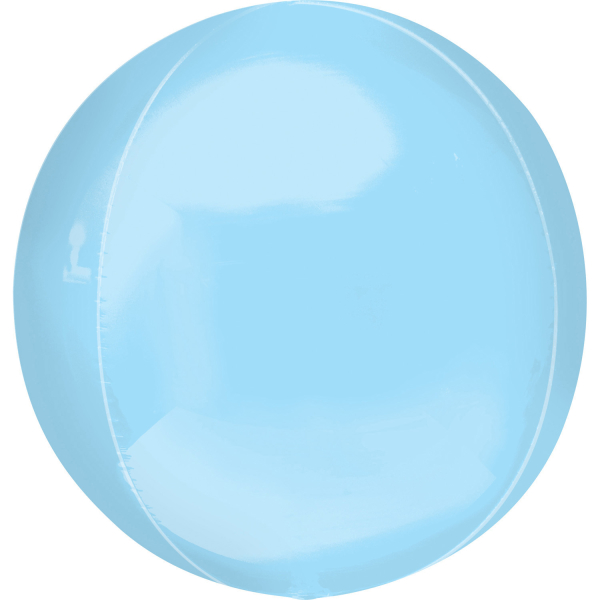 Fóliový balónek koule světle modrý 38x40cm