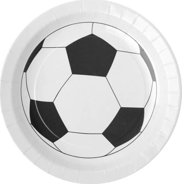 Fotbalová party - Talíře papírové Fotbalový míč 22