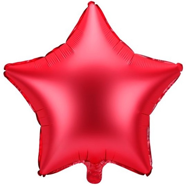 Balónek fóliový Hvězda červená 48 cm