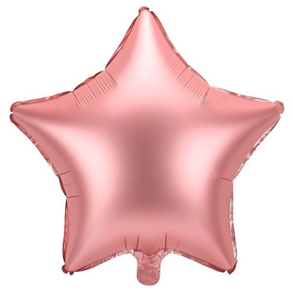 Balónek fóliový Hvězda růžové zlato 48 cm