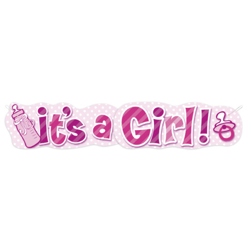Banner s nápisem It''s a Girl