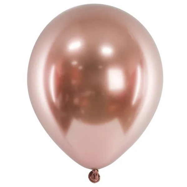 Balónek latexový chromový Rose Gold 46 cm 1 ks