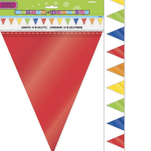 Girlanda barevná vlaječky 10 m