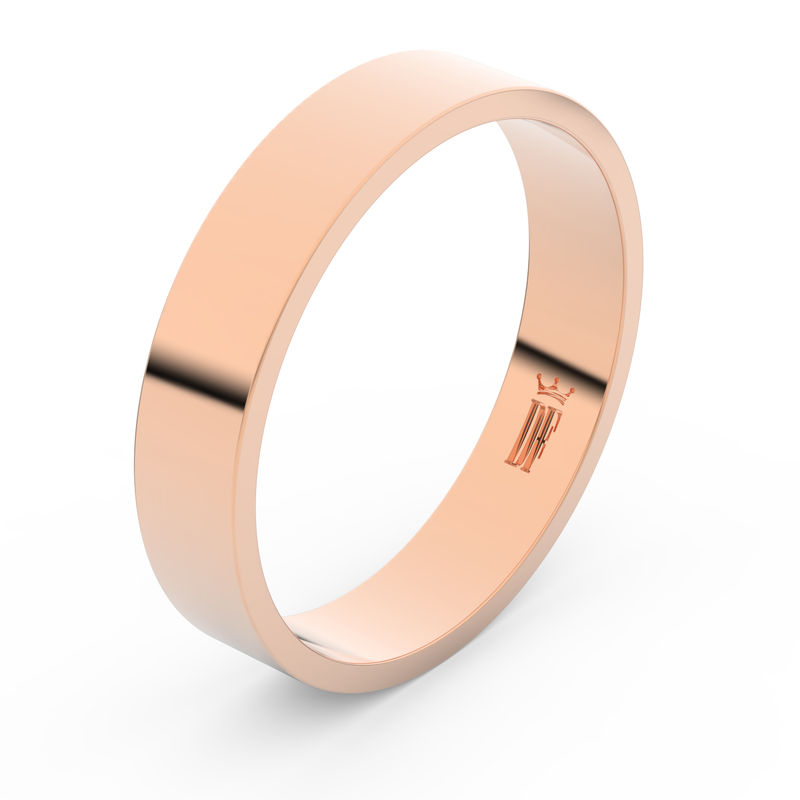 Zlatý snubní prsten FMR 1G45 z růžového zlata 46 Danfil