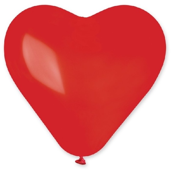 Balónek latexový srdce červené 55 cm 1ks