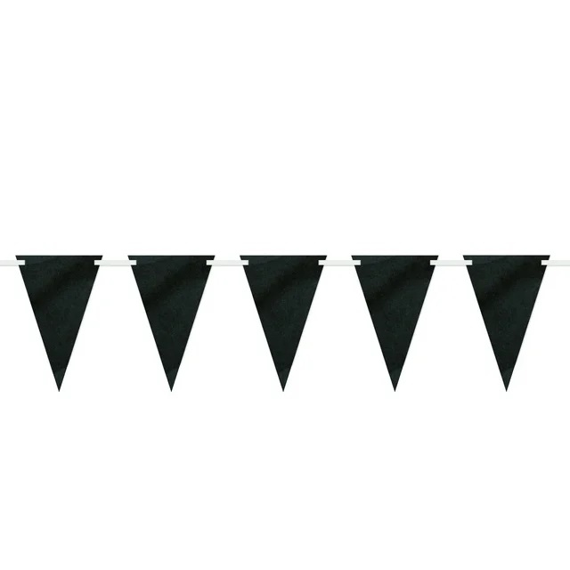 Girlanda vlaječková černá popisovatelná křídou 2