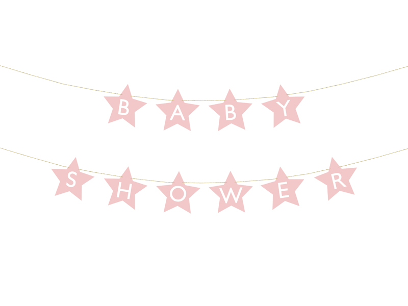 Banner Baby Shower růžový 290cm