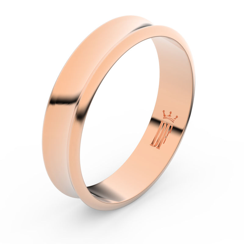 Zlatý snubní prsten FMR 5A50 z růžového zlata 46 Danfil