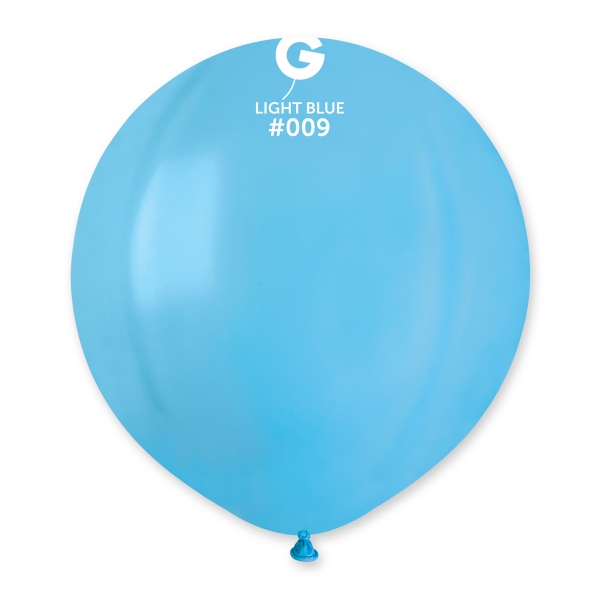 Balónek latexový kulatý 48 cm sv.modrý