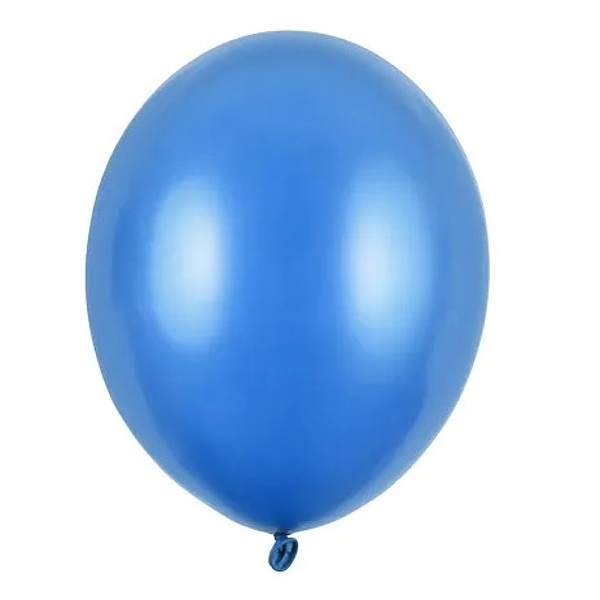 Balónky latexové metalické modré 23 cm 1 ks