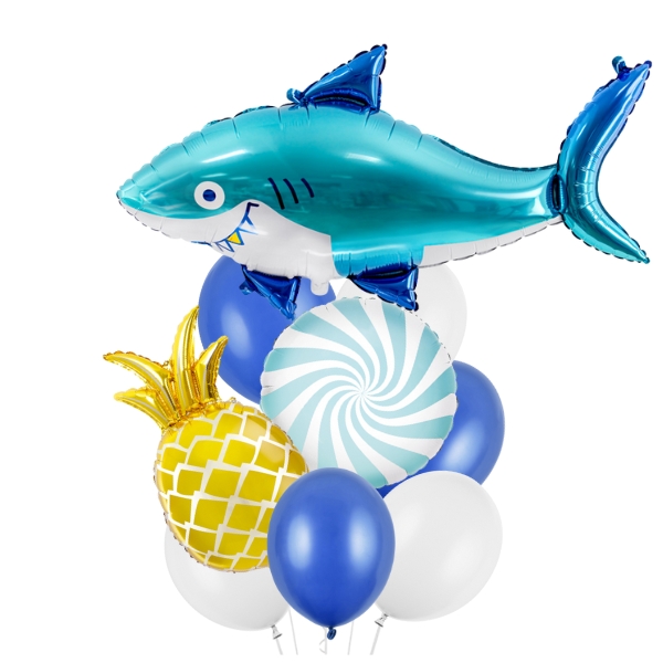 Exotický dovolenkový buket Žralok s ananasem